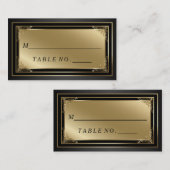 Classy Gold- en Black Escort-kaart Plaatskaartje (Voorkant / Achterkant)