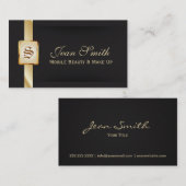 Classy Gold en Black Mobile Beauty-Visitekaartje Visitekaartje (Voorkant / Achterkant)