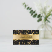 Classy Gold en Black Professional Visitekaartje (Staand voorkant)