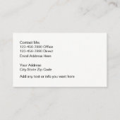 Classy Gold- en Black Realtor Visitekaartje (Achterkant)