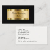 Classy Gold- en Black Realtor Visitekaartje (Voorkant / Achterkant)