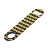 Classy Gold en Black Stripe Speed Flessenopener (Achterkant Gekanteld)