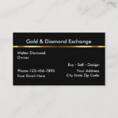 Classy Gold en juwelen Visitekaartje (Voorkant)