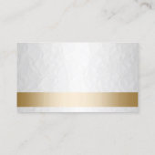 Classy Gold en White Makeup Artist Visitekaartje (Achterkant)