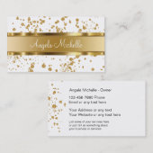 Classy Gold en White Professional Visitekaartje (Voorkant / Achterkant)