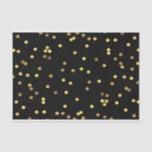 Classy Gold Foil Confetti Black Tissuepapier (Voorkant)