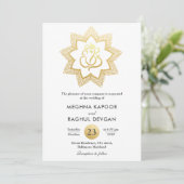 Classy Gold Foil Ganesha | Indische Goederenwedden Kaart (Staand voorkant)