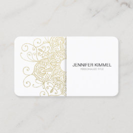 Classy Gold Foil Kijk Mandala Minimalist Visitekaartje