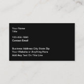 Classy Gold Foil Look Visitekaartjes Design (Achterkant)