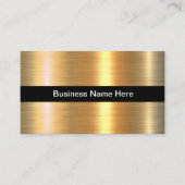 Classy Gold Foil Look Visitekaartjes Design (Voorkant)