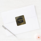 Classy Gold-gepersonaliseerde Hebreeuwse Purim Vierkante Sticker (Envelop)
