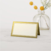 Classy Gold Glitter Border Jubileum Blank Plaatskaartje (Voorkant)