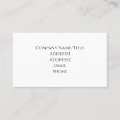 Classy Gold Glitter Drips-script Visitekaartje (Achterkant)