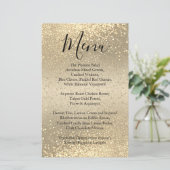 Classy Gold Glitter - Menu (Staand voorkant)