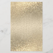 Classy Gold Glitter - Menu (Achterkant)