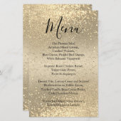 Classy Gold Glitter - Menu (Voorkant / Achterkant)