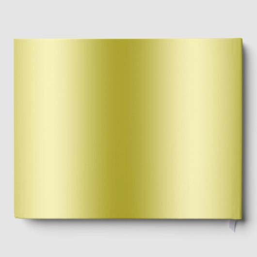 Classy Gold Glitter & Wedding Rings Gastenboek (Achterkant)