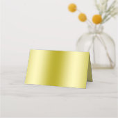 Classy Gold Glitter & Wedding Rings Plaatskaartje (Achterkant)