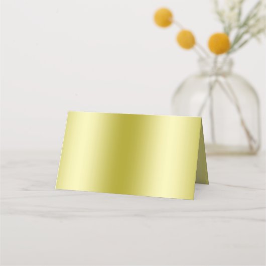 Classy Gold Glitter & Wedding Rings Plaatskaartje (Achterkant)