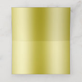 Classy Gold Glitter & Wedding Rings Plaatskaartje (Binnenkant ongevouwen)