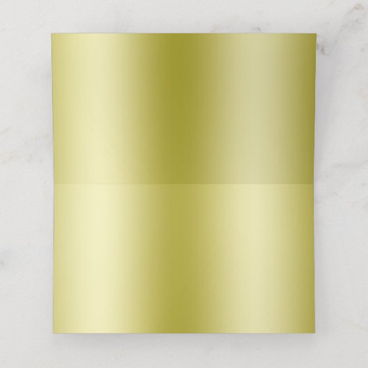 Classy Gold Glitter & Wedding Rings Plaatskaartje (Binnenkant ongevouwen)