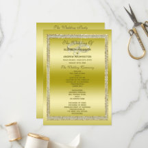 Classy Gold Glitter & Wedding Rings Program