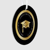 Classy Gold Graduation Cap and Tassel Photo Ornament (voorkant)