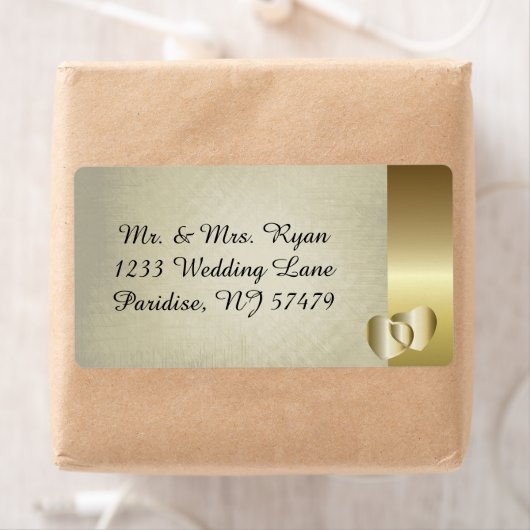  Classy Gold Heart Etiket (Insitu)