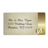  Classy Gold Heart Etiket (Voorkant)