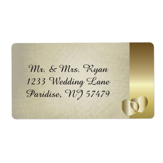  Classy Gold Heart Etiket (Voorkant)