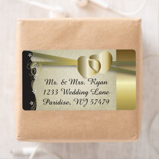  Classy Gold Heart Etiket (Insitu)