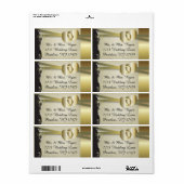  Classy Gold Heart Etiket (Full Sheet)