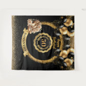 Classy Gold High Heels 50ste Verjaardag Party Sign Wandkleed (Voorkant (horizontaal))