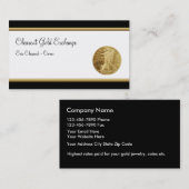 Classy Gold Investment Moderne Visitekaartjes (Voorkant / Achterkant)