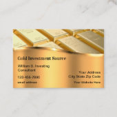 Classy Gold Investment Thema Visitekaartjes (Voorkant)