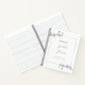 Classy Gold Lijst Orchids Vrijgezellenfeest Gift L Notitieboek (Binnen)