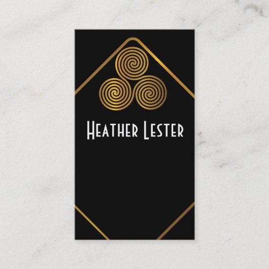 Classy Gold Logo Visitekaartje (Voorkant)