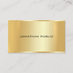 Classy Gold Look Professionele Moderne Sjabloon Ch Visitekaartje