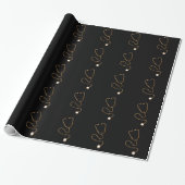 Classy Gold Medical Thema Cadeaupapier (Uitgerold)