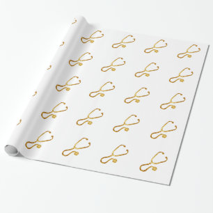 Classy Gold Medical Thema Cadeaupapier