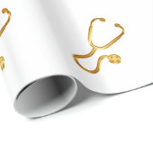 Classy Gold Medical Thema Cadeaupapier (Rol Hoek)