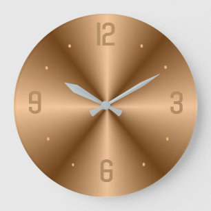 Classy Gold met grote cijfers> Minimale klokken