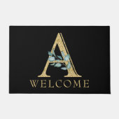 Classy Gold Monogram A met Griekenland Deurmat (Voorkant)