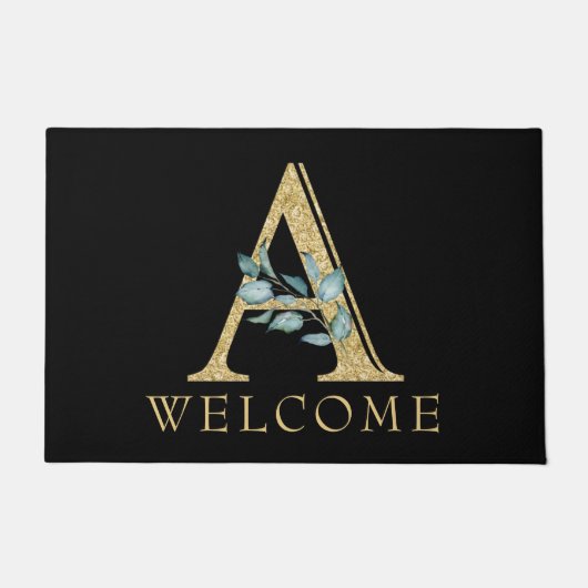 Classy Gold Monogram A met Griekenland Deurmat (Voorkant)