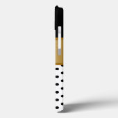 Classy Gold Monogram Case-Mate iPhone Case (Achterkant / Links)