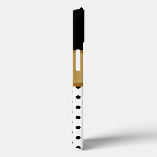 Classy Gold Monogram Case-Mate iPhone Case (Achterkant / Rechts)