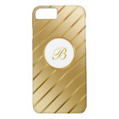 Classy Gold Monogram Case-Mate iPhone Case (Achterkant)