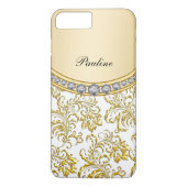 Classy Gold Monogram Case-Mate iPhone Case (Achterkant)