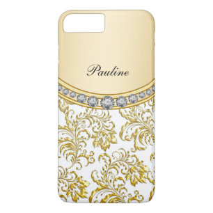 Classy Gold Monogram iPhone 8/7 Plus Hoesje