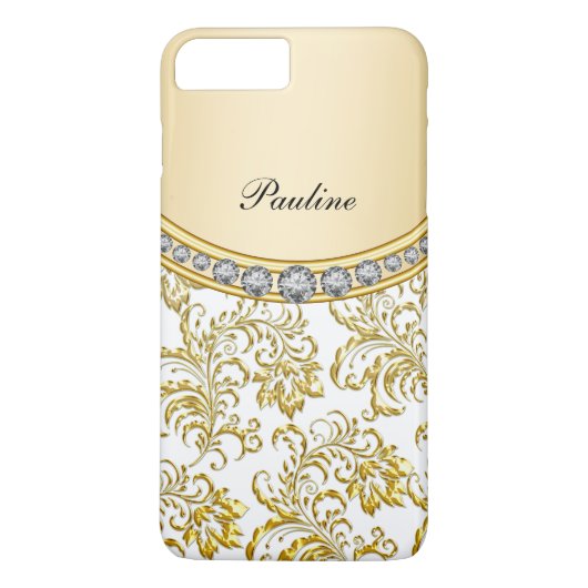 Classy Gold Monogram Case-Mate iPhone Case (Achterkant)